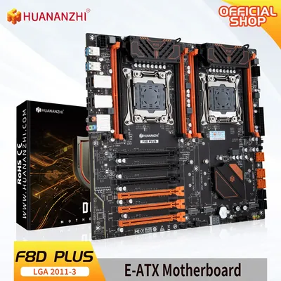 HUANANZHI X99 F8D PLUS LGA 2011-3 XEON X99 Motherboard support Intel Dual CPU E5 2640 2666 2670 2696