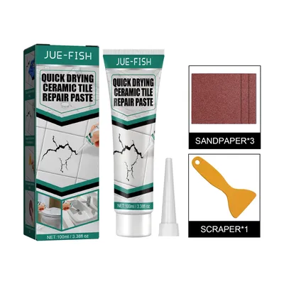 Jue-Fish Quick Drying Non-Toxic Strong Sticky Tiles Cracks Adhesive Glue Multipurpose Waterproof