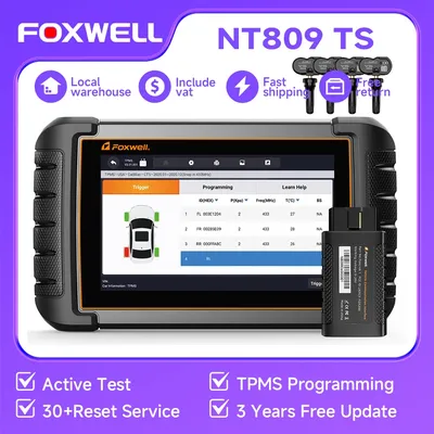 FOXWELL NT809TS TPMS Programming Tool OBD2 Scanner TPMS Reset TPMS Learning TPMS Activation Car