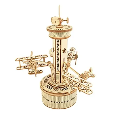 Robotime Roker 3D Wooden Puzzles for Adults DIY Musical Box Model Kit to Build Self-Assembly