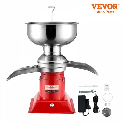 VEVOR 100L/H Electric Milk Cream Separator Commercial Stainless Steel Centrifugal Skimmer Household