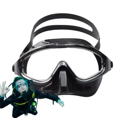 Free Diving Goggles Anti-Fog Scuba Diving Goggles Dive & Swim Goggles For Adults Snorkeling Gear