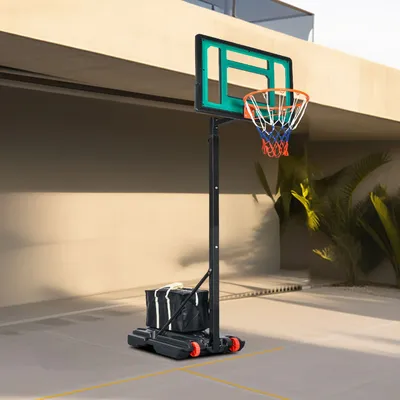 Portable Basketball Hoop 4.4-8.5FT Adjustable Height Goal Outdoor Backboard Gift