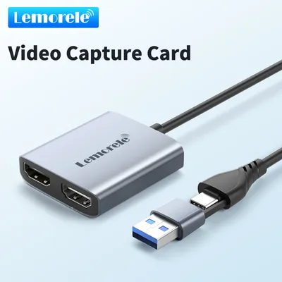 Lemorele AC07 Video Capture Card 1080P60Hz Output HDMI-CompatibleInput And Output 1080p60Hz Loop Out