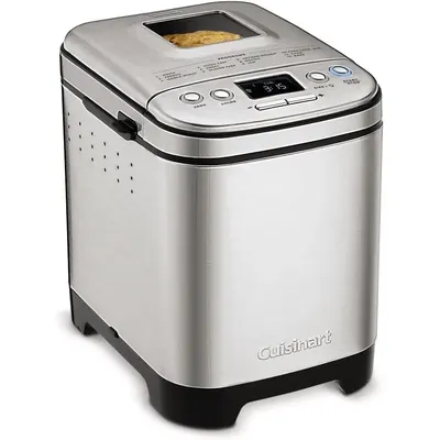 Bread Maker Machine, Compact and Automatic, Customizable Settings, Up to 2lb Loaves, CBK-110P1,