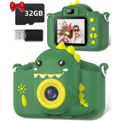 Kids Camera, 1080P HD Digital Camera with 32G Memory Card, 2.0" Selfie Children's Camera for 3-12