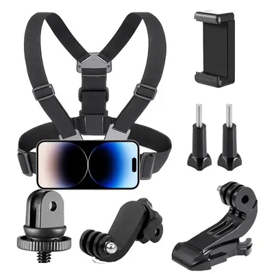 Phone Chest Mount Portable Waterproof Elastic Camera Chest Harness Convenient Camera Strap Carrier