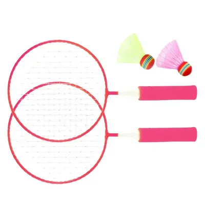 Badminton Racket Reinforced Children's Badminton Racket 2 Nylon Shuttlecocks Included Entertainment