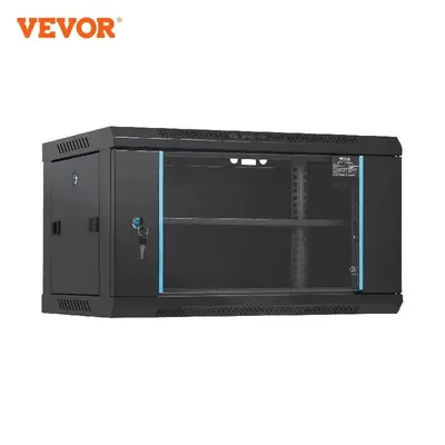 VEVOR Multifunctional Network Server Cabinet 9U/6U/12U Floor Standing/Wall Mounted Server Enclosure