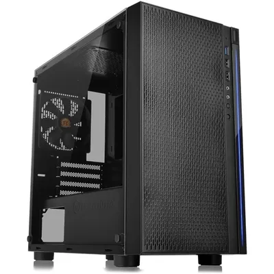 Versa H18 Tempered Glass Black Spcc Micro ATX Gaming Computer Case CA-1J4-00S1WN-01