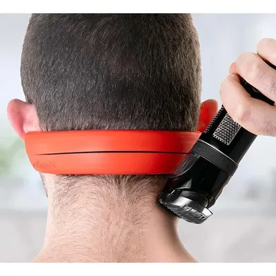 Great Neck Hair Template Adjustable Hair Trimming Guide Soft Hands-free Haircut Guide Neckline