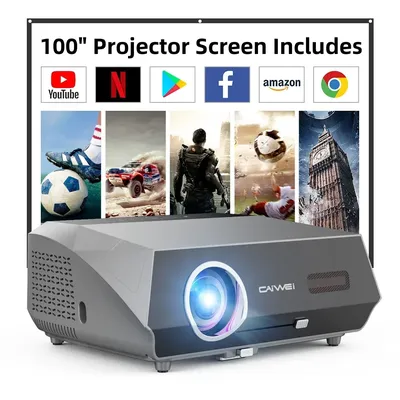 2025 New 4K Projector 80000 Lumens Auto Focus Android Projector for movies WiFi 6 Bluetooth Outdoor Home Cinema Beam проектор
