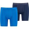 PUMA Herren Unterhose SPORT MICROFIBER LONG BOXER 2P, Größe M in Blau