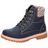 Winterstiefel LICO "Trendstiefel Anouk", Gr. 35, blau, Synthetik, Schuhe