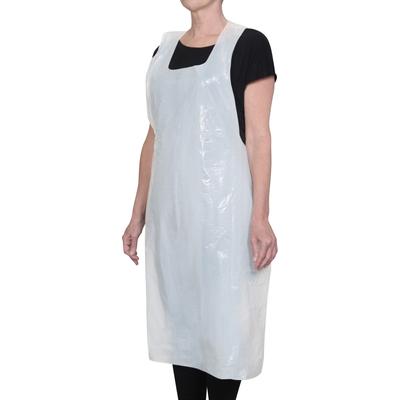 Winco BADP-2846 Disposable Plastic Apron - 28" x 46", White