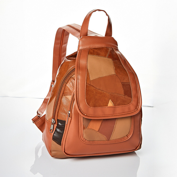 Patchwork Rucksack cognac Image