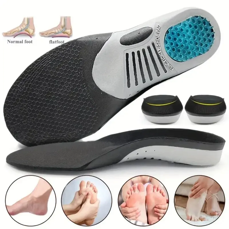 1 paar Orthopädische Einlegesohlen Orthesen Plattfuß Gesundheit Sohle Pad Für Schuhe Einfügen Arch Support Pad Plantarfasziitis Füße Pflege Pads Image