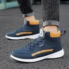 MAEDEF Herrenschuhe Frühling Herbst Wasserdicht Walking Fashion Sneakers Outdoor Freizeit Anti-Rutsch Bequeme Leder Sportschuhe