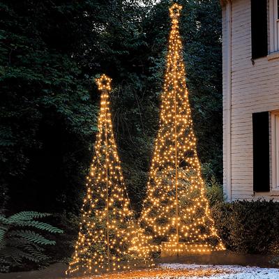 Micro LED Outdoor Twinkle Trees - 16' - Ballard Designs