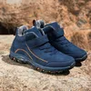 Marke Winter Schnee Stiefel Plattform Männer Stiefeletten Plus Größe Casual Plüsch Männer Schuhe Non-slip Warme Pelz Männer stiefel Im Freien Warme Schuhe