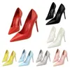 Plus Größe 34-43 Frau Klassisch Prägnant 7,5 cm 10,5 cm High Heels Dame Elegante Bunte Pumps Scarpins Gelb Mid Low Heels Schuhe