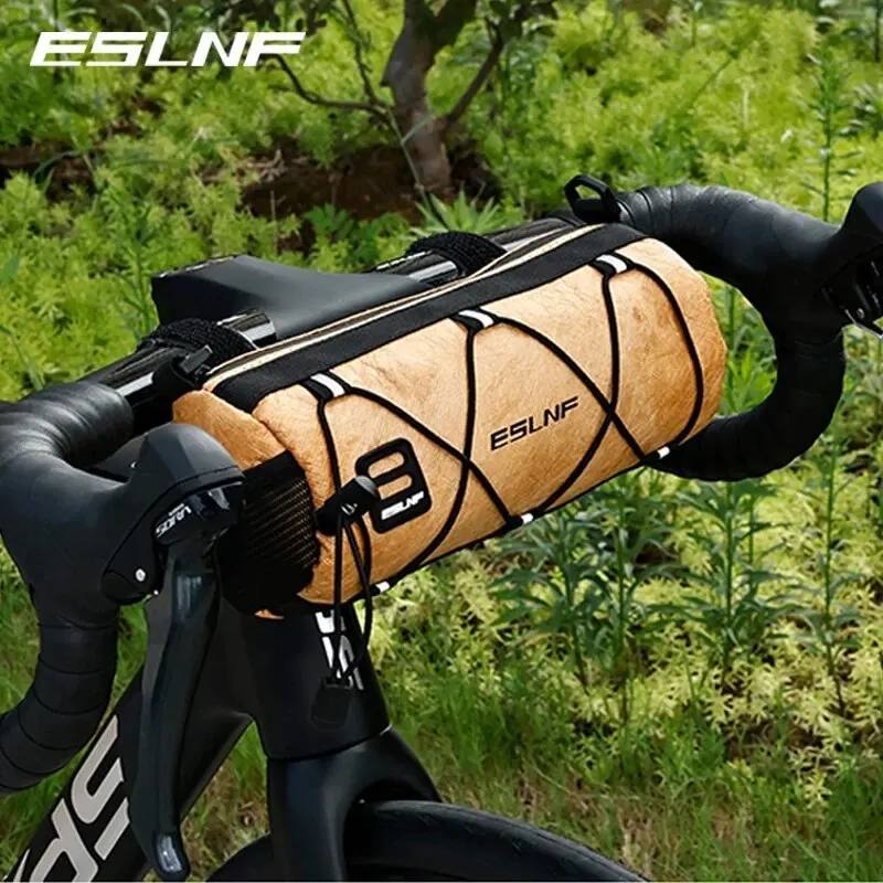 ESLNF Fahrrad-Fronttasche, große Kapazität, Aufbewahrung im Freien, wasserdichte Multifunktions-Reittasche, Mountainbike-Fronttasche, Fahrradzubehör Image