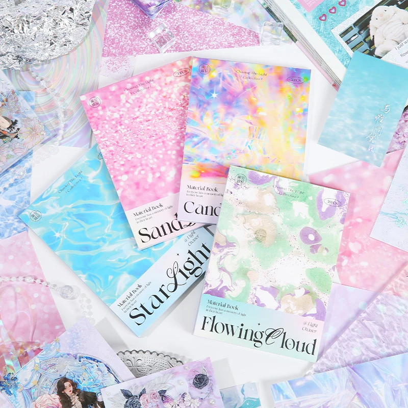 50 Stück Follow The Light Serie Vintage Dekopapier DIY Scrapbooking Tagebuch Album Briefpapier Junk Journal Supplies Image