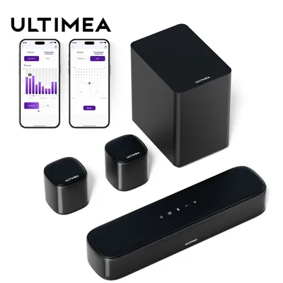 ULTIMEA 5.1 Virtual Surround Sound Bar für Smart TV, Soundbar mit Surround Sound System für Heimkino, APP-Steuerung, Aura A30