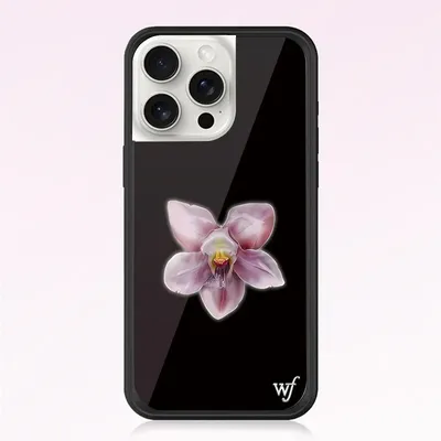 Wildflower 3D Flower Blooming Orchids Anti-Fall Phone Phone Case For iPhone 16 Pro Max 15 14 13 12Pro Max WF Cartoon Cute Cover