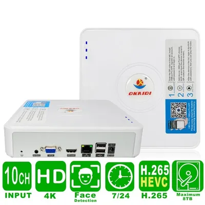 New 4K Output 10Ch 16Ch 32Ch Security Video Recorder Onvif Rtsp Linux Face Detection Xmeye Cctv