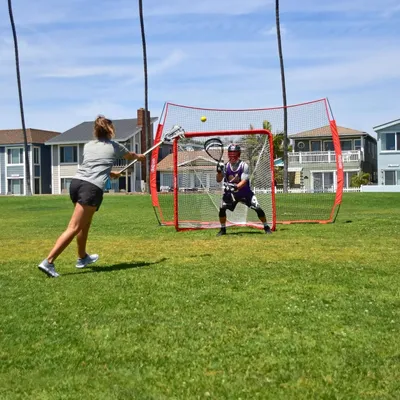 Regulation 6' x 6' Lacrosse Net with Steel Frame - The Only Truly Portable Lacrosse Goal, Backyard