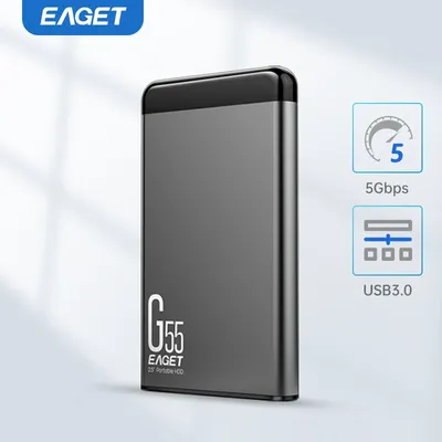 Eaget 2.5 inch Portable HDD 5400 RPM USB 3.0 Hard Disk Drive 500GB 1TB 2TB External Mechanical Hard