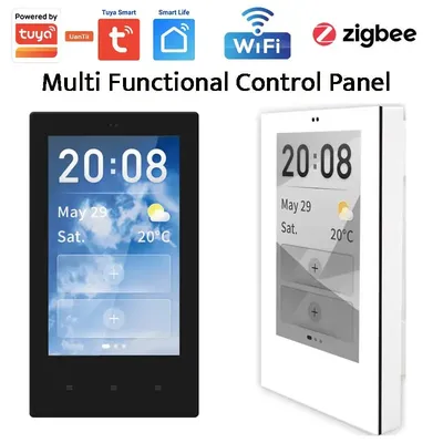 Top Tuya Smart 4 Inch HD LCD Touch Wall Panel Multi-Functional Control Panel For Smart Home Central