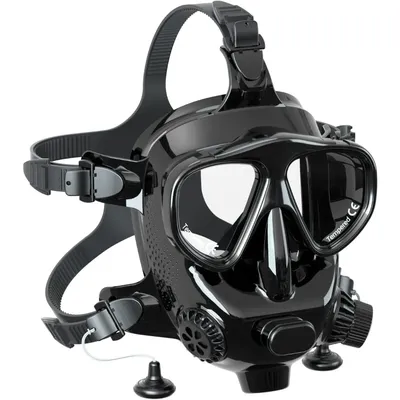 Full Face Diving Mask for Scuba Diving, 180° View Panoramic Dive Mask with Camera Mount