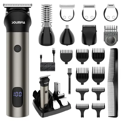 Hatteker all in one hair trimmer 7 blades changeable Electric Baber Haircut machine body nose