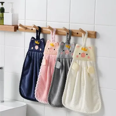 Cute Hand Towels Kitchen Bathroom Hand Towel Super Absorbent Microfiber Kitchen Towel