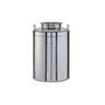 Bidone fusto contenitore per olio 100 lt recipiente in acciaio Inox 18/10