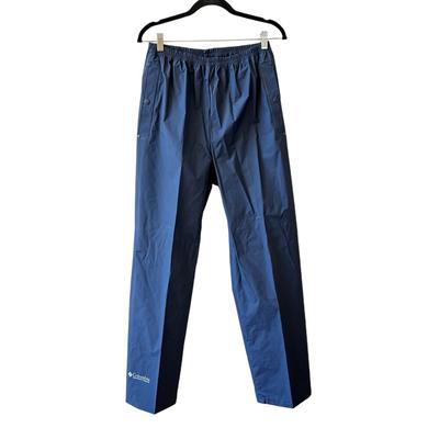 Columbia Pants | Columbia Rain Pants Shell Pull On Pockets Fishing Hunting Snap Cuffs Mens S | Color: Blue | Size: S