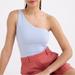 J. Crew Tops | J. Crew J Crew Formknit One Shoulder Tank Top Knit Top Light Blue Nwt Size S | Color: Blue/Tan | Size: S