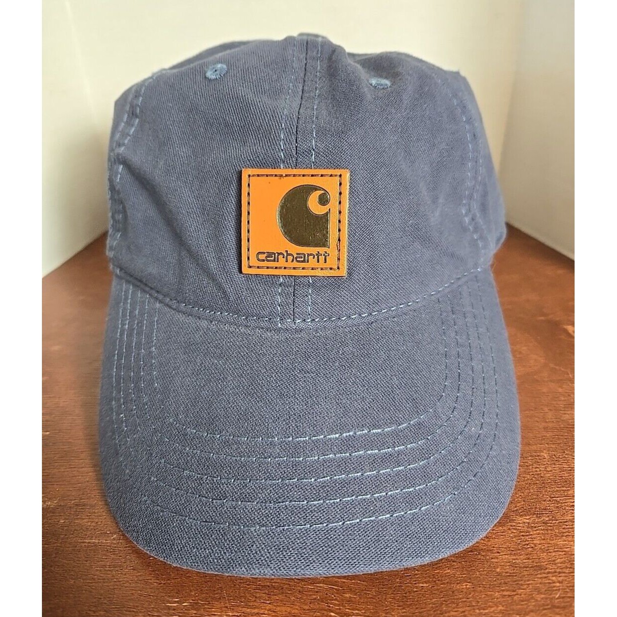 Carhartt Accessories | Carhartt Odessa Hat Cap Strapback Adjustable Classic Canvas Blue Gray Logo Patch | Color: Blue | Size: Os