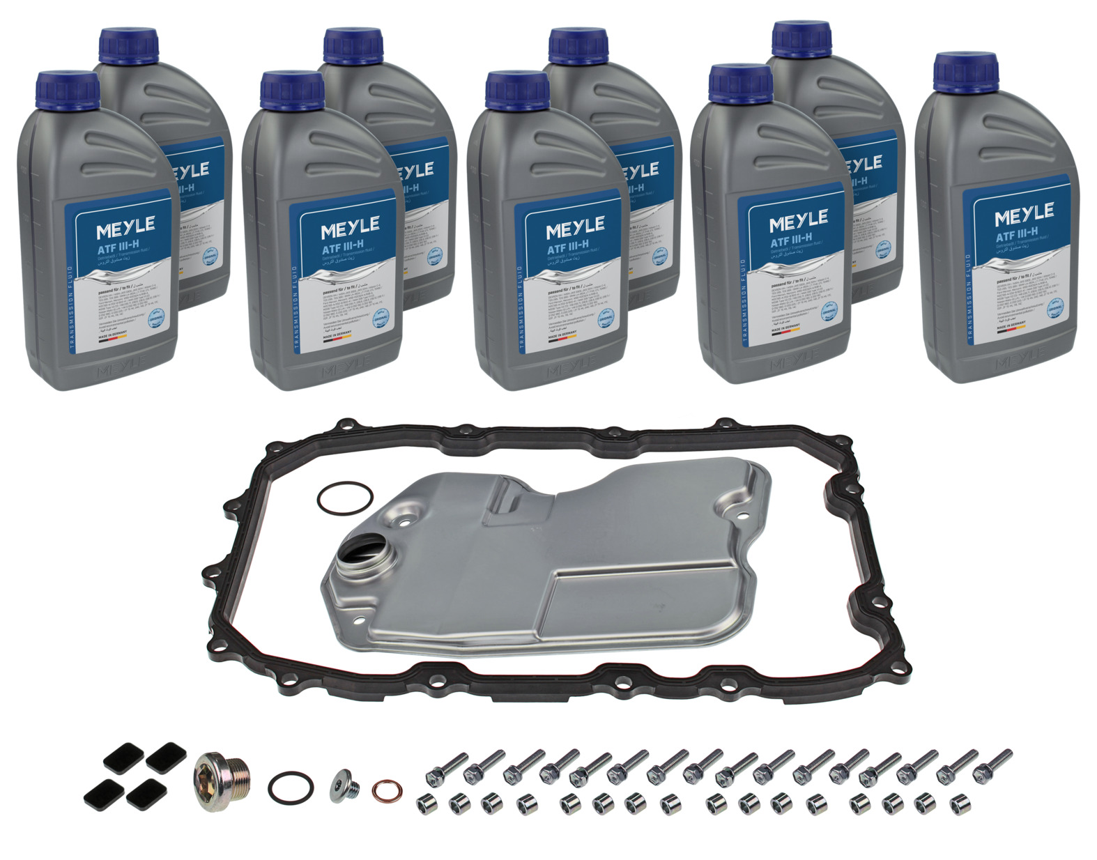 MEYLE MEYLE-ORIGINAL-KIT: Better solution for you! [9L] 100 135 0122 Teilesatz, Ölwechsel-Automatikgetriebe mit Zubehör für VW AUDI PORSCHE 9553074030 Image