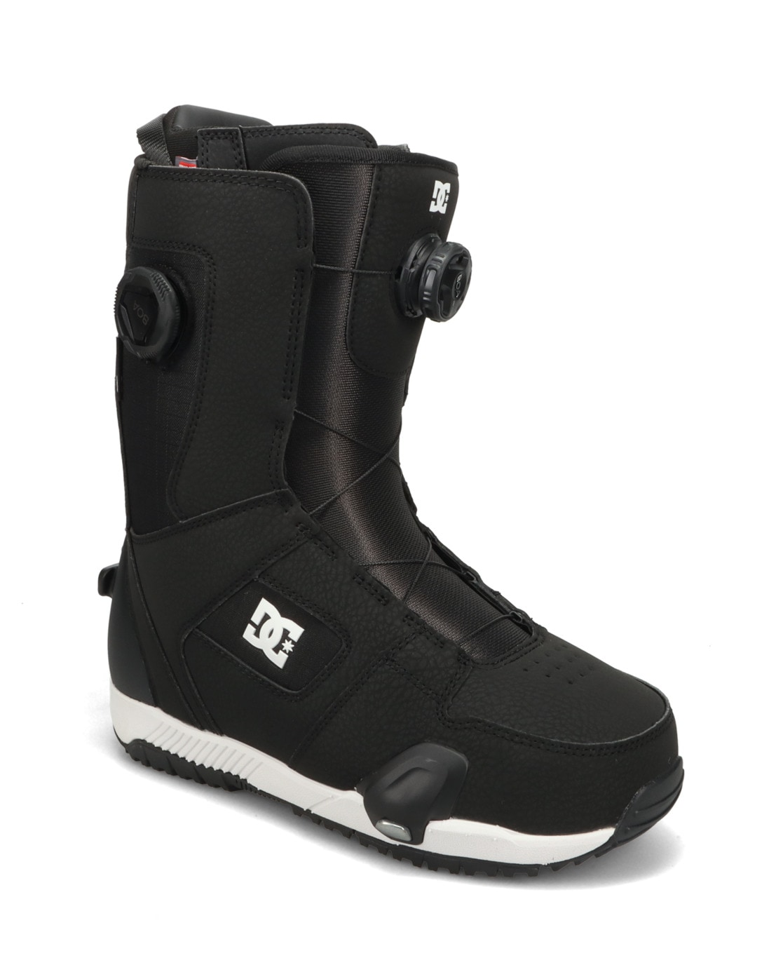 Snowboardboots DC SHOES "Phase Pro Step On" Gr. 10,5, schwarz-weiß (schwarz, weiß), Schuhe, 10,5 (44), 83.85% Synthetikmaterial, 16.15% Textil
