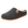 Pantoffel ROHDE "NAPOLI-H", Herren, Gr. 43, grau (anthrazit, meliert), Filz, klassisch, Schuhe, Clog, Hausschuh, Homeslipper mit herausnehmbarer Innensohle