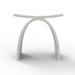 MEDUNJESS Freestanding Shower Seat Solid Surface Shower Stool, Resin in Matte White | 16.53" H X 13.98" W X 9.06" D | Wayfair DU709-SD-W