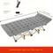 TEMU 75 Inch Folding Outdoor Camping Cot With Mattress, Adult Sleeping Cot, Portable Travel Camping Cot With Carrying Bag, Camping Cot With Carrying Bag With Thickened Pearl Cotton Mattress, Black And Gray