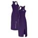 Women's WEAR by Erin Andrews Purple Baltimore Ravens Racerback Tank Midi Dress