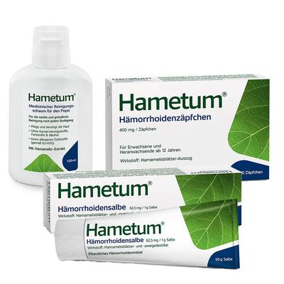Hametum Hämo Set (Zäpchen + Salbe Schaum) 1 St Image