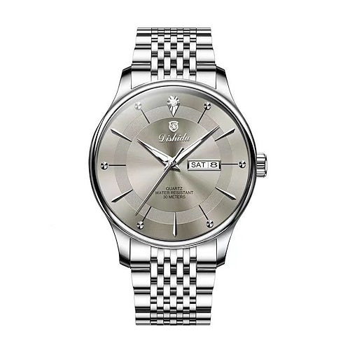 Neue Dual-Kalender Herrenmode Trend leuchtende Quarzuhr einfache vielseitige Freizeit Leben Reisen Sport Herrenuhr Image