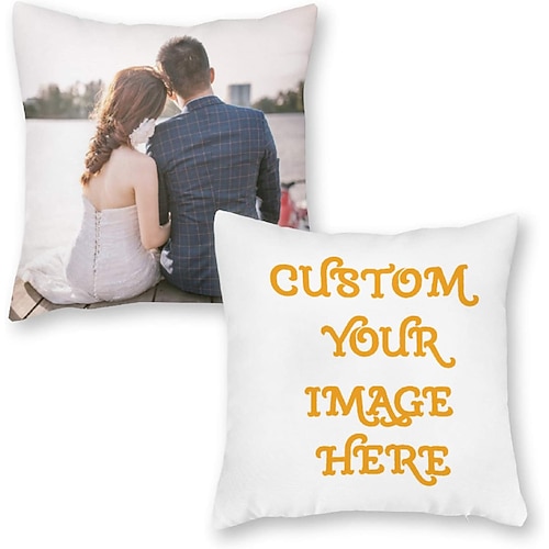 benutzerdefinierte Kissenbezug fügen Sie Ihr Bild personalisierte Foto-Design Bild Mode lässig Kissenbezug Kissenbezug 1pc personalisierte Valentinstag Geschenk nach Maß Image