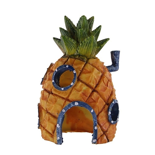 Mini-Aquarium-Aquarium-Ornamente Cartoon-Ananas-Haus für Aquarium-Aquarium-Dekoration Aquarium-Wohnaccessoires Image